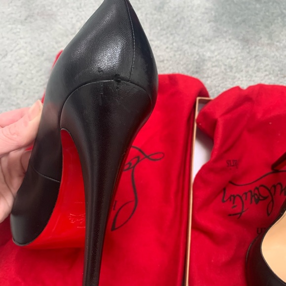 Christian Louboutin Very Prive 120  in black/red - Picture 6 of 15